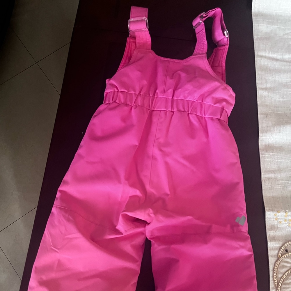 Obermeyer Bright Pink Snow Bib for Kids